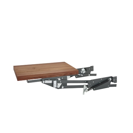 Rev-A-Shelf Steel, Walnut, 13.25 in W, 18.69 in H, 20 in D, 20 in L, Dark Brown ML-WNHDSCOG-18FL